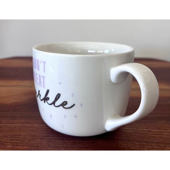 Opal House  "I Don't Sweat, I Sparkle" 14 oz Cup Mug Coffee Tea Cocoa - Picture 2 of 7